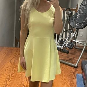 Divided yellow sun dress